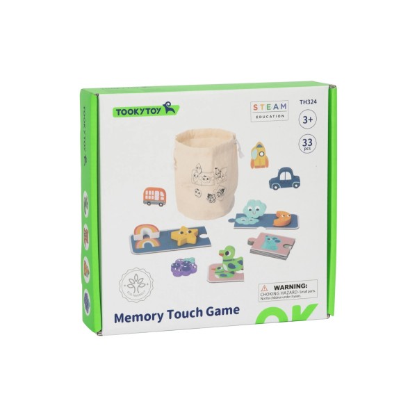 Tooky Toy | Παιχνίδι Μνήμης και Αφής από Ξύλο και Χαρτί