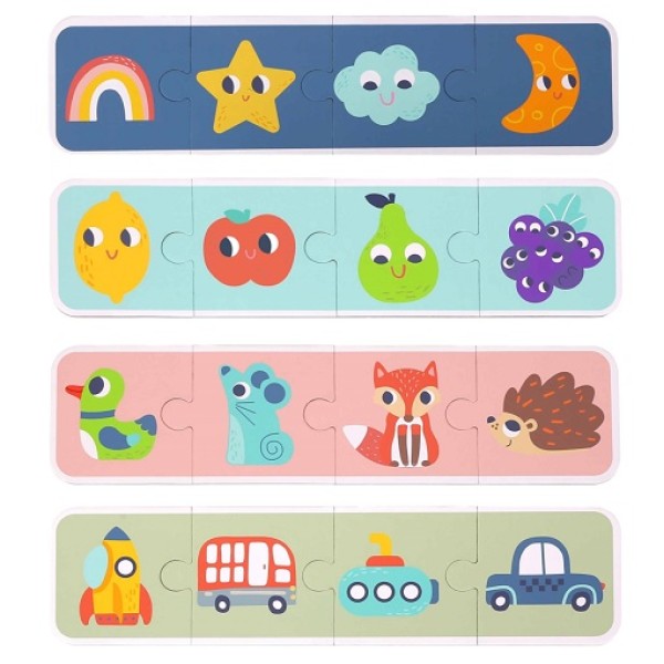 Tooky Toy | Παιχνίδι Μνήμης και Αφής από Ξύλο και Χαρτί