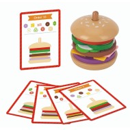 Tooky Toy | Παιχνίδι Λογικής Μπέργκερ από Ξύλο και Τσόχα