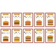 Tooky Toy | Παιχνίδι Λογικής Μπέργκερ από Ξύλο και Τσόχα