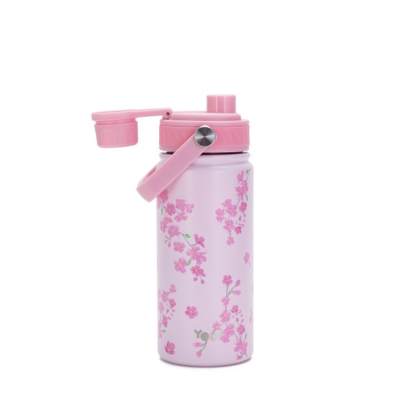 Yolo | Μεταλλικό Θερμός με Λαβή 500ml – Pink Blossom