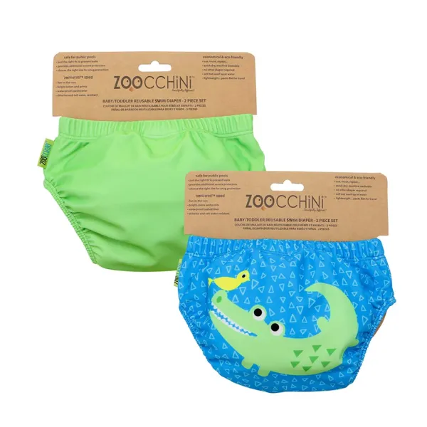 Zoocchini | Μαγιό Πάνα (Σετ 2 τεμαχίων) UPF50+ - Κροκόδειλος