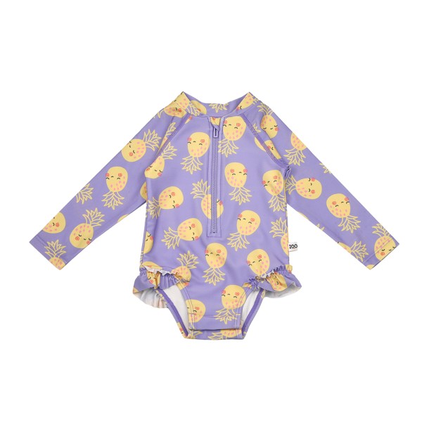 Zoocchini | Αντηλιακό Ολόσωμο Μαγιό με Μανίκια UV UPF50+ - Pineapple
