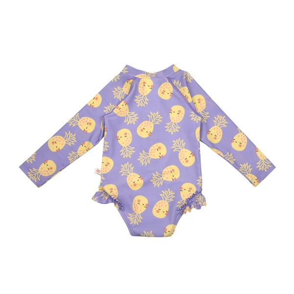 Zoocchini | Αντηλιακό Ολόσωμο Μαγιό με Μανίκια UV UPF50+ - Pineapple