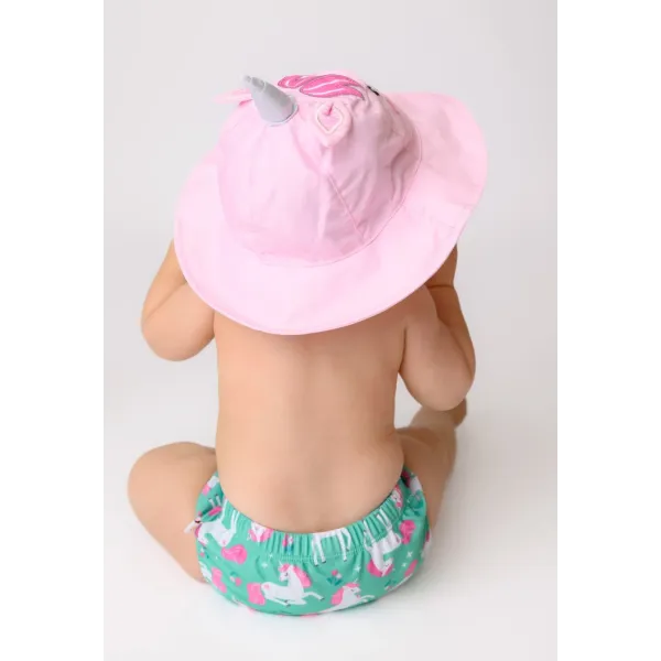 Zoocchini | Σετ Μαγιό Πάνα & Καπέλο UPF50+ 12-24m - Unity the Unicorn