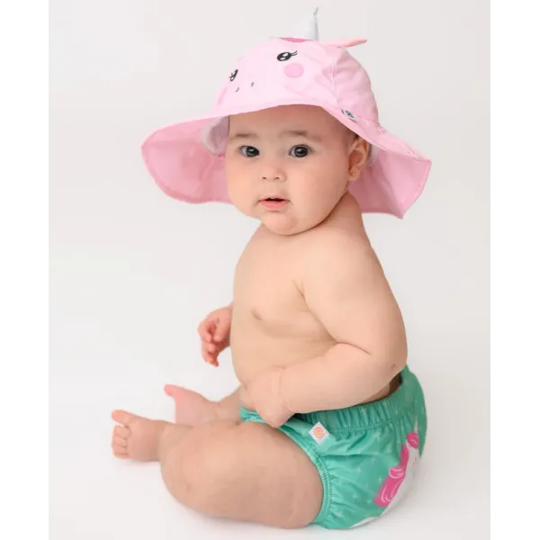 Zoocchini | Σετ Μαγιό Πάνα & Καπέλο UPF50+ 12-24m - Unity the Unicorn