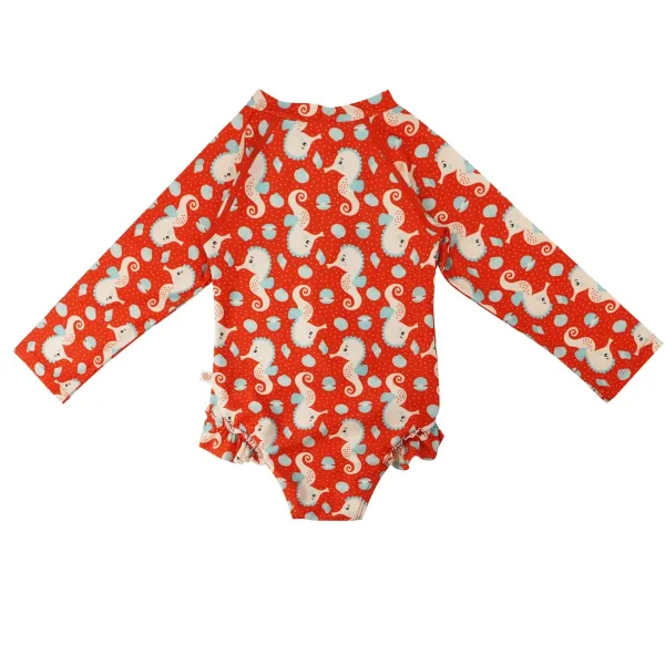 Zoocchini | Ολόσωμο UV  Μαγιώ με Μανίκια UPF50+ 4-5y - Sally the Seahorse