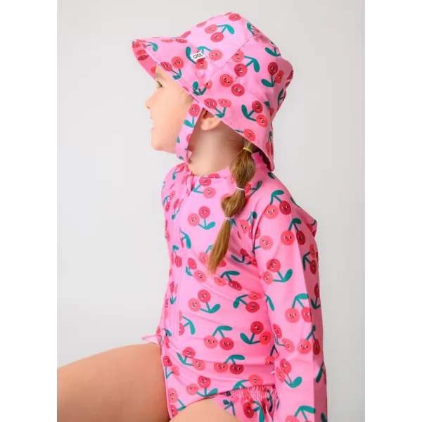 Zoocchini | Ολόσωμο UV  Μαγιώ με Μανίκια UPF50+ 4-5y - Cherry