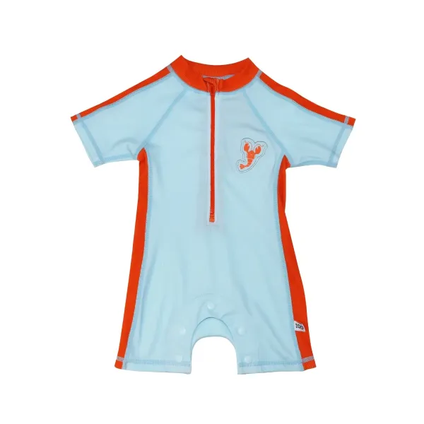 Zoocchini | Ολόσωμο Κοντομάνικο με στάμπα Lobster UPF50+ 4-5y - Light Blue