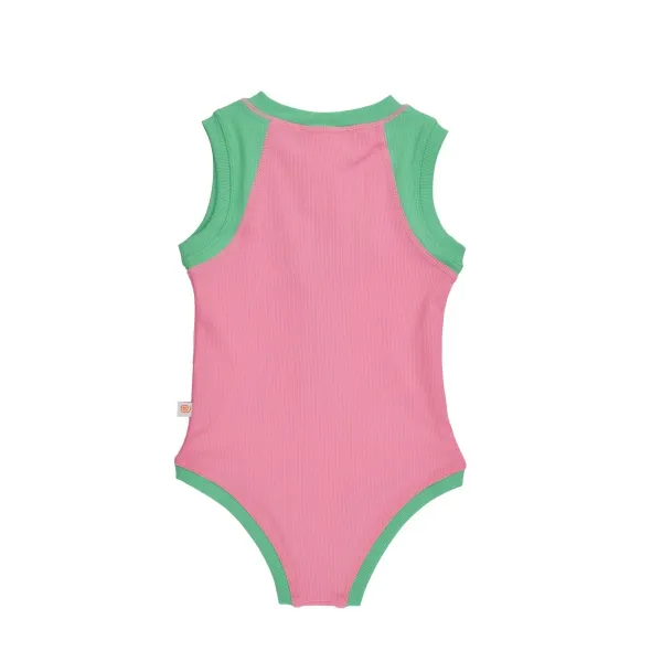 Zoocchini | Ολόσωμο Μαγιό με Στάμπα Cherry UPF50+ 4-5y - pink/green 