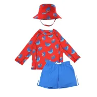 Zoocchini | Σετ UV Μαγιό, Bucket Καπέλο & Μπλούζα UPF50+ 4-5y - Sherman the Shark