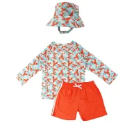 Zoocchini | Σετ UV Μαγιό, Bucket Καπέλο & Μπλούζα UPF50+ 3-4y - Lobster