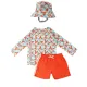 Zoocchini | Σετ UV Μαγιό, Bucket Καπέλο & Μπλούζα UPF50+ 3-4y - Lobster