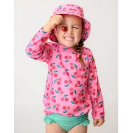 Zoocchini | Σετ UV Μαγιό, Bucket Καπέλο & Μπλούζα UPF50+ 3-4y - Cherry
