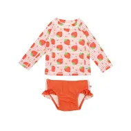 Zoocchini | Σετ UV Μαγιό & Μπλούζα UPF50+ 3-4y - Strawberry
