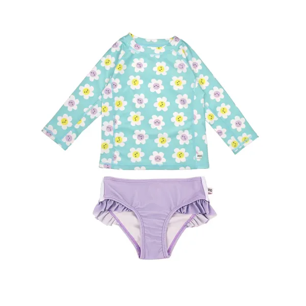 Zoocchini | Σετ UV Μαγιό & Μπλούζα UPF50+ 3-4y - Daisy