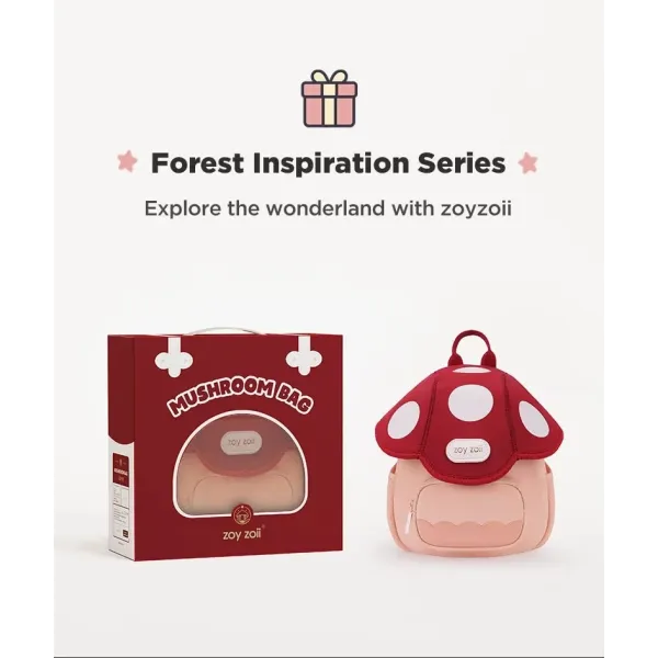 Zoyzoii | Τσάντα Νηπιαγωγείου - 3D Mushroom